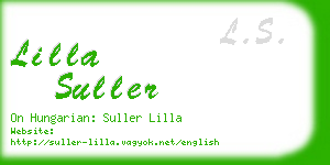 lilla suller business card